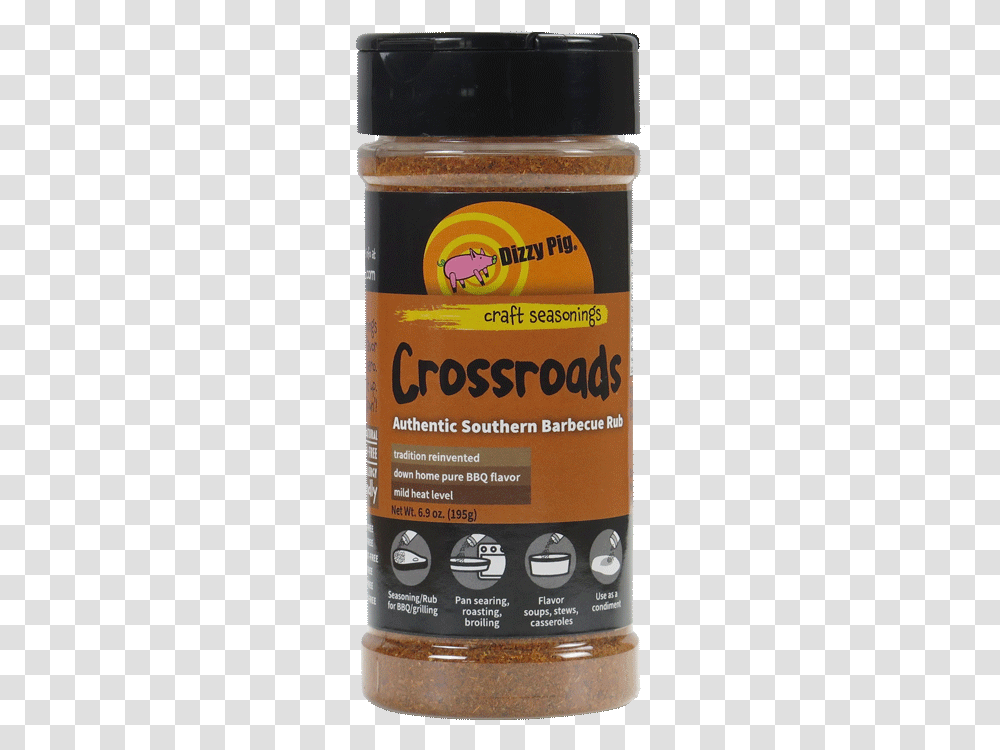 Bottle Of Crossroads Spice Rub, Cosmetics, Tin, Can, Plant Transparent Png