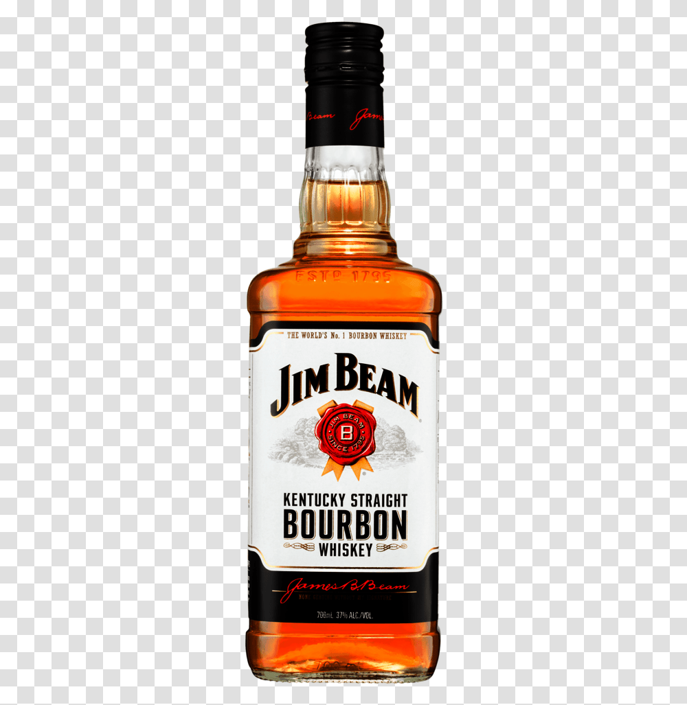 Bottle Of Jim Beam, Liquor, Alcohol, Beverage, Drink Transparent Png