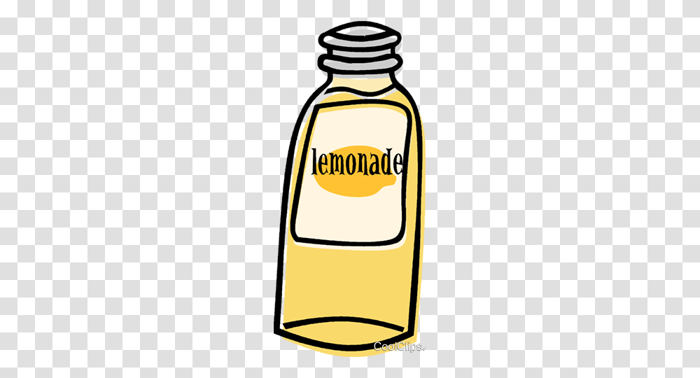 Bottle Of Lemonade Royalty Free Vector Clip Art Illustration, Label, Beverage, Alcohol Transparent Png