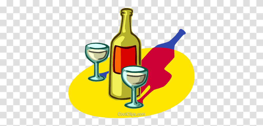 Bottle Of Wine With Wine Glasses Royalty Free Vector Clip Art, Alcohol, Beverage, Drink, Wine Bottle Transparent Png