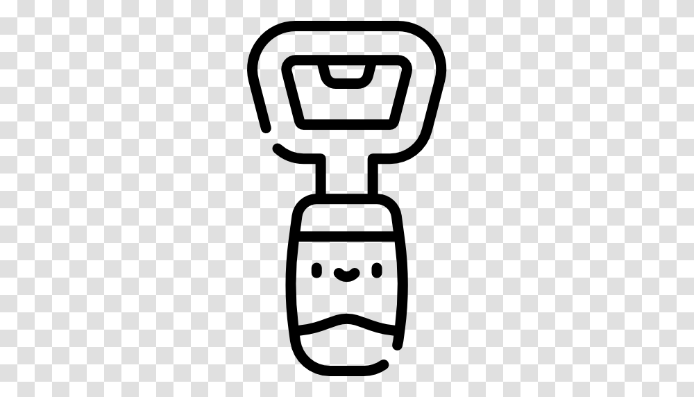 Bottle Opener, Stencil, Silhouette, Gas Pump, Machine Transparent Png