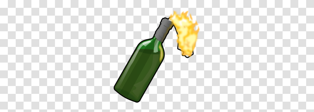 Bottle With Flame Clip Art, Pop Bottle, Beverage, Drink, Alcohol Transparent Png