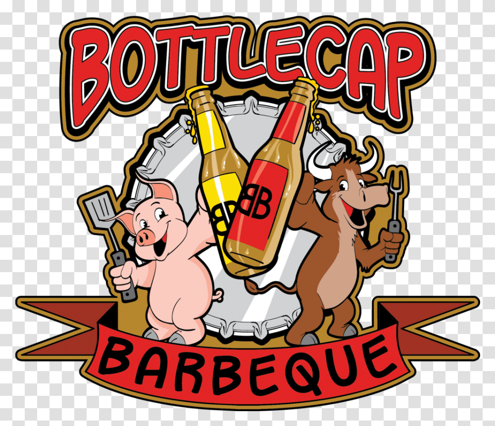 Bottlecap Barbeque Bottle Cap, Label, Text, Beverage, Alcohol Transparent Png