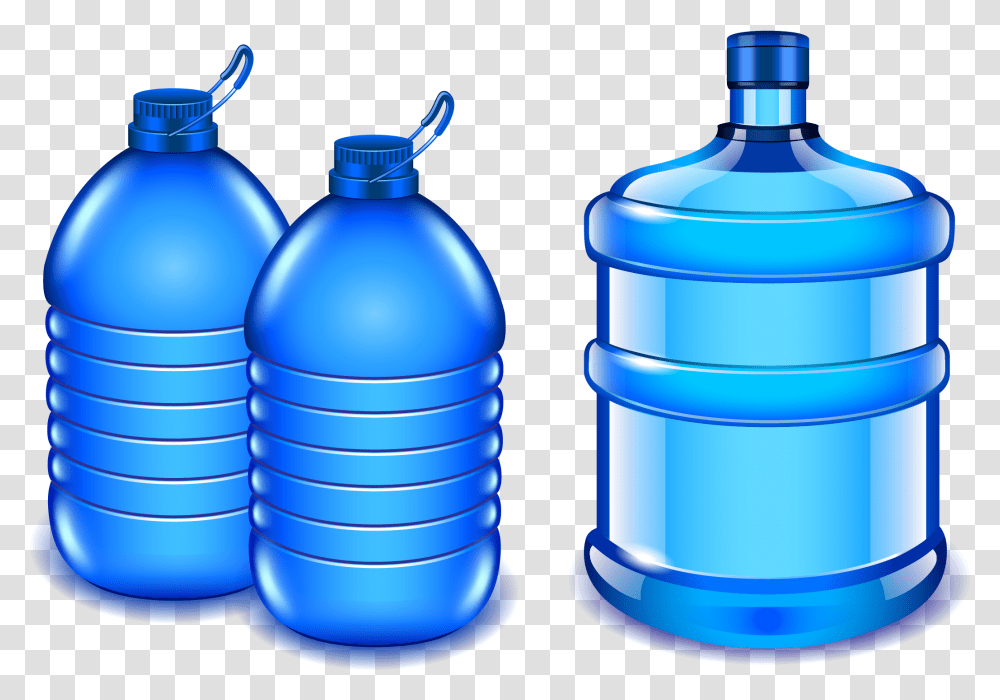 Bottled Water Clipart Water Bottle Logo Clip Art, Cylinder, Shaker, Plastic, Glass Transparent Png