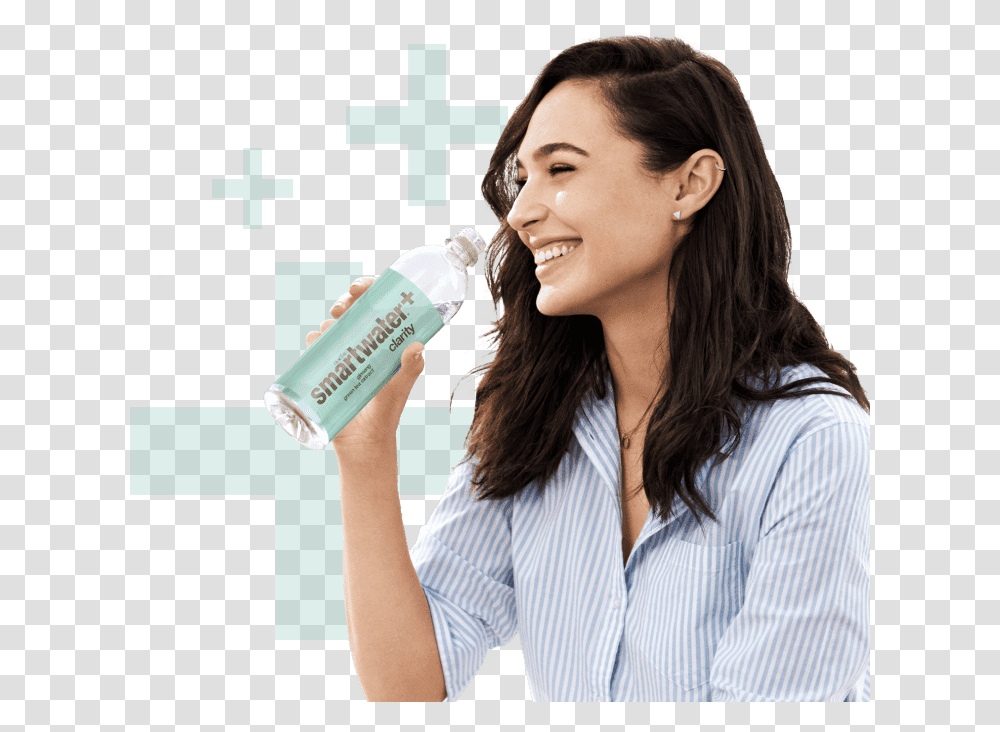 Bottled Water Designed To Promote Wellness Gal Gadot Cute Mobile, Person, Human, Tin, Can Transparent Png