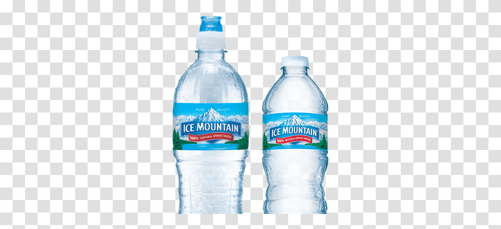 Bottled Water Ice Mountain Brand 100 Natural Spring Water Bottle Poland Spring, Mineral Water, Beverage, Drink,  Transparent Png