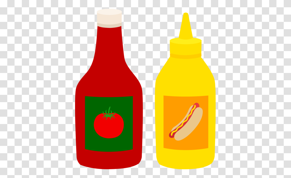 Bottles Of Ketchup And Mustard, Food, Juice, Beverage, Drink Transparent Png