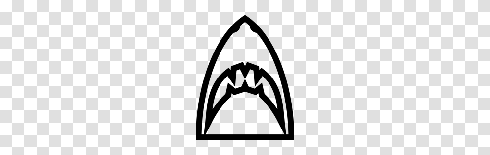 Bottom View Head Outlined Mouth Shark Animal Sea Life, Gray, World Of Warcraft Transparent Png