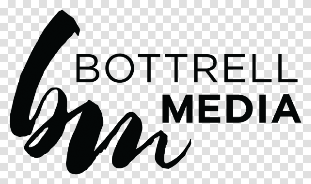 Bottrell Media Logo Bottrell Media, Handwriting, Alphabet, Calligraphy Transparent Png