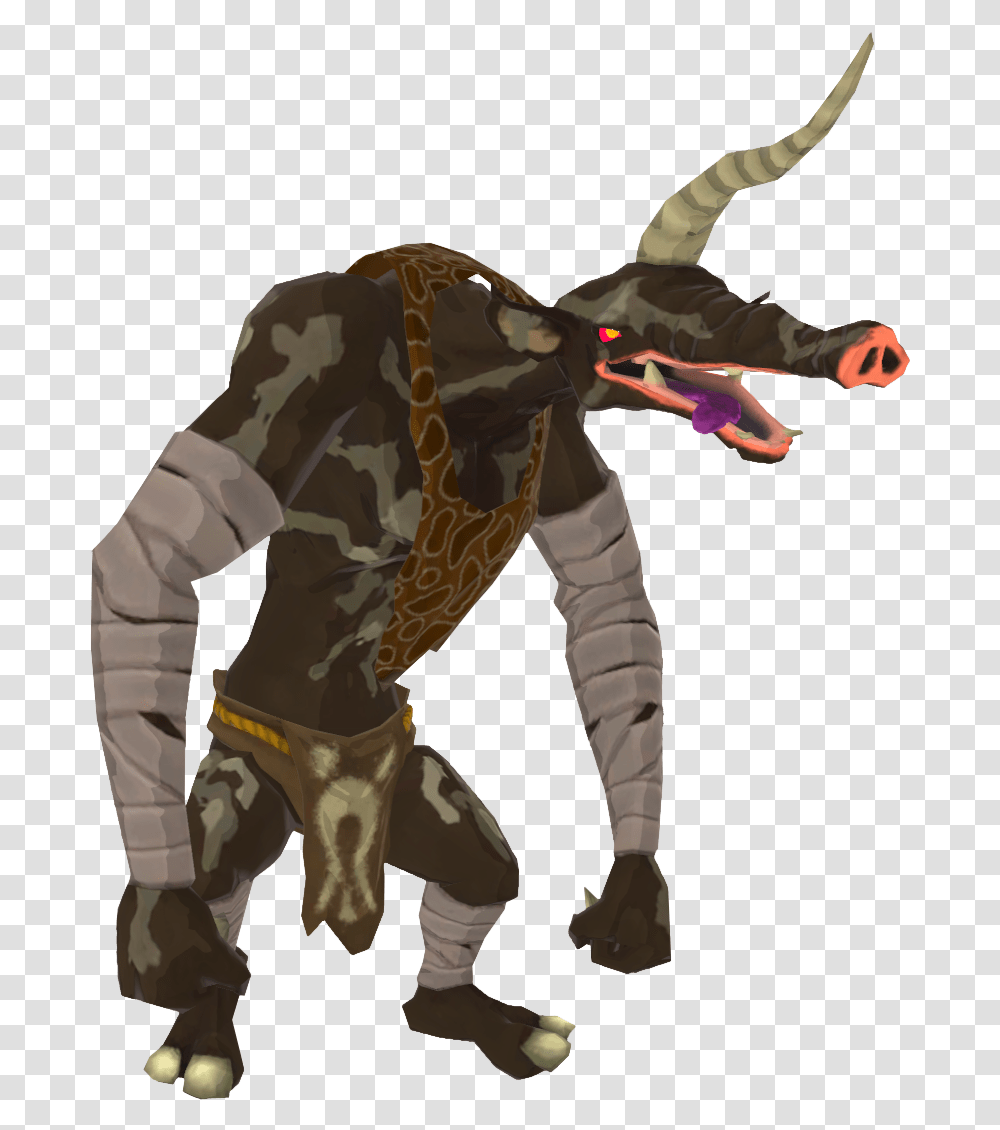 Botw Black Moblin Model Moblin Breath Of The Wild, Person, Human, Animal, Dinosaur Transparent Png