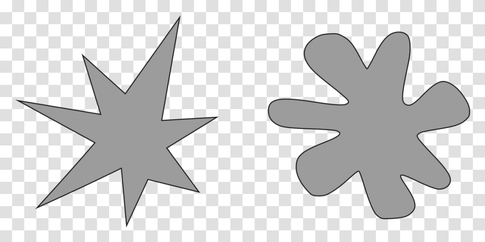 Bouba Y Kiki, Cross, Star Symbol, Logo Transparent Png