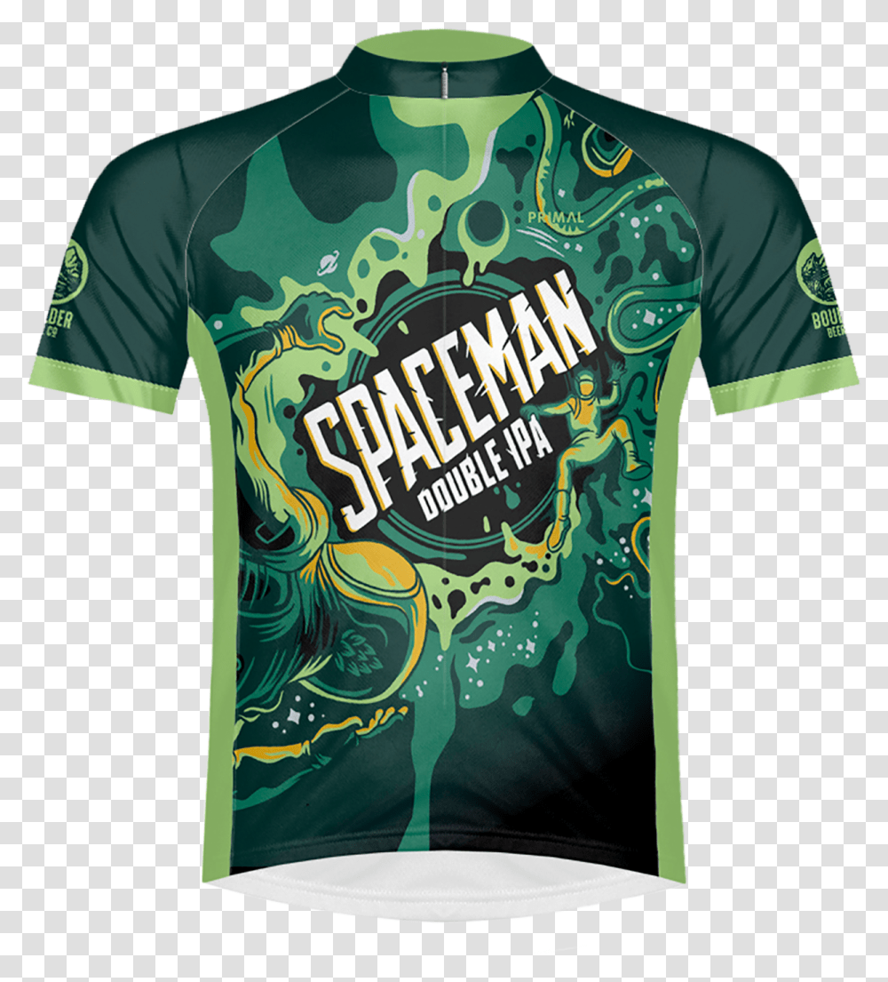 Boulder Beer Spaceman Double Ipa Men's Sport Cut Cycling Active Shirt, Apparel, T-Shirt Transparent Png