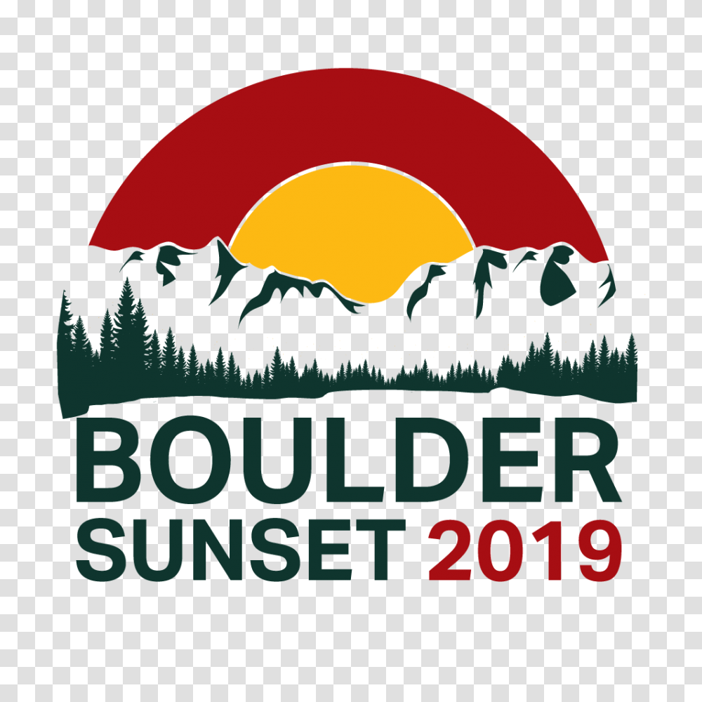 Boulder Sunset, Poster, Advertisement, Logo Transparent Png
