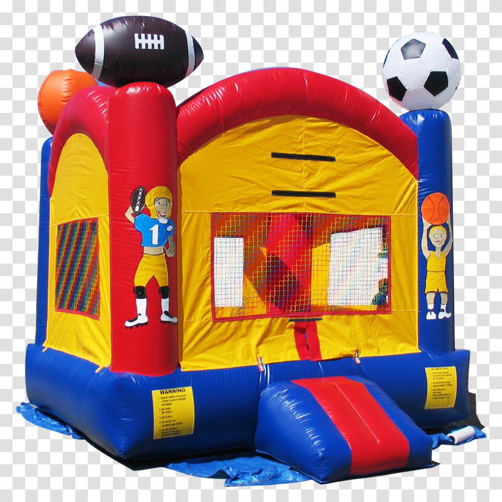 Bouncer Inflatable Castle, Soccer Ball, Football, Team Sport, Person Transparent Png