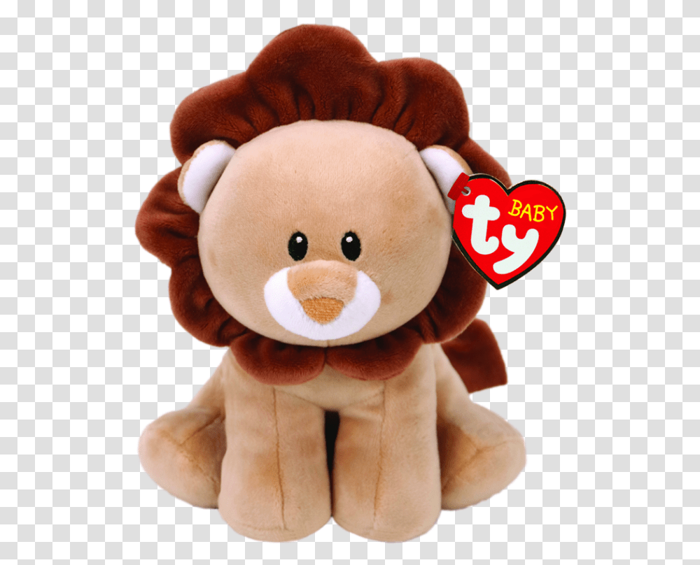 Bouncer The Brown Lion Baby Ty Baby Ty, Plush, Toy, Teddy Bear Transparent Png