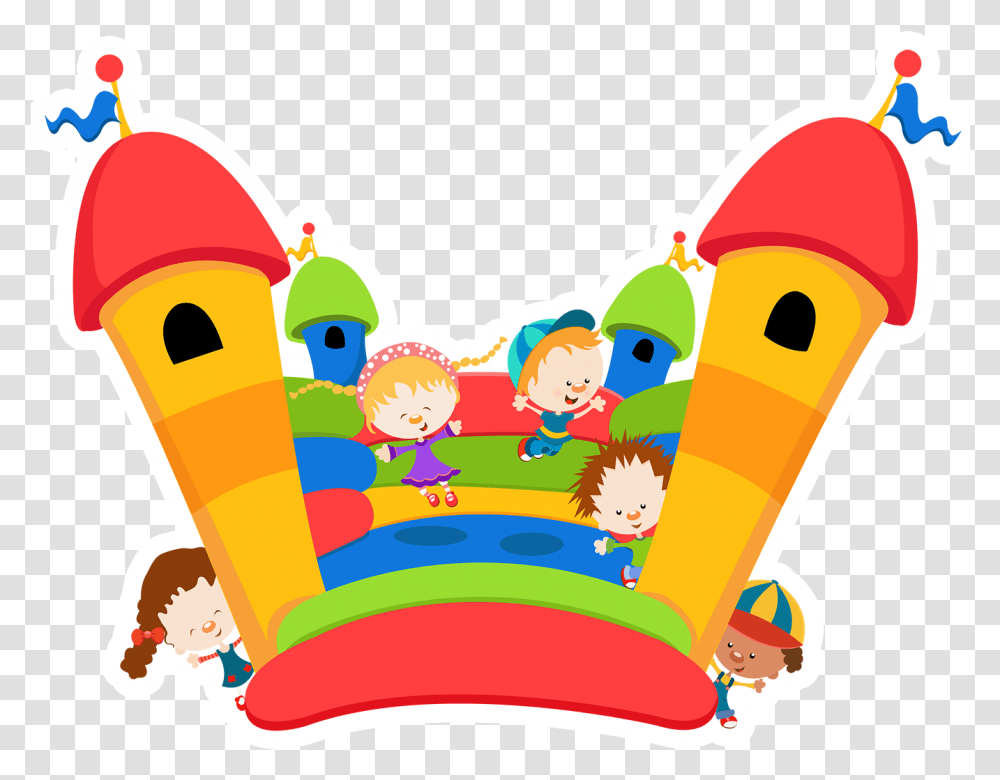 Bouncy Castle Cartoon, Leisure Activities, Toy, Musical Instrument, Doodle Transparent Png