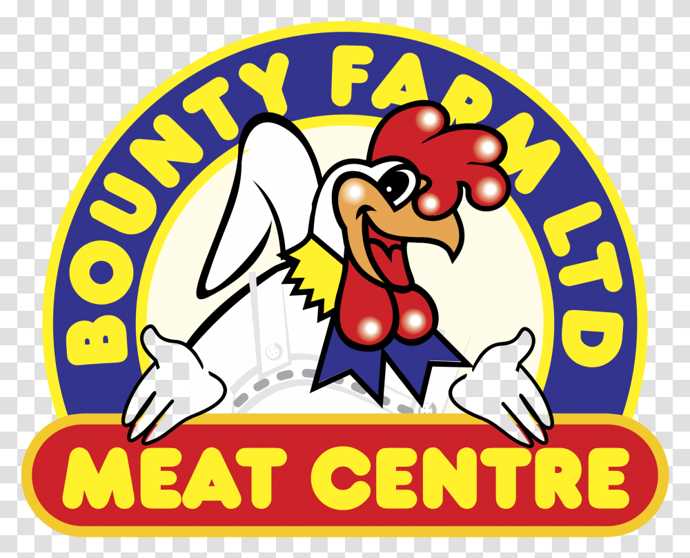 Bounty Farm Meat Centre Logo, Label, Bird Transparent Png