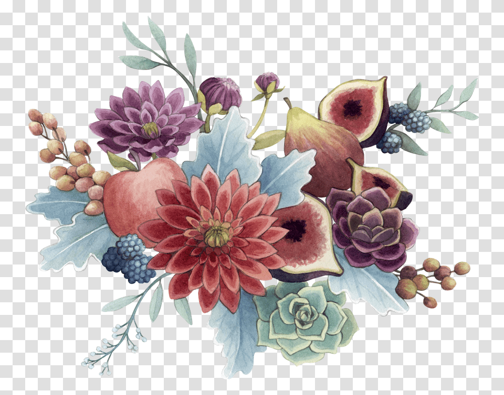 Bouquet, Dahlia, Flower, Plant, Blossom Transparent Png