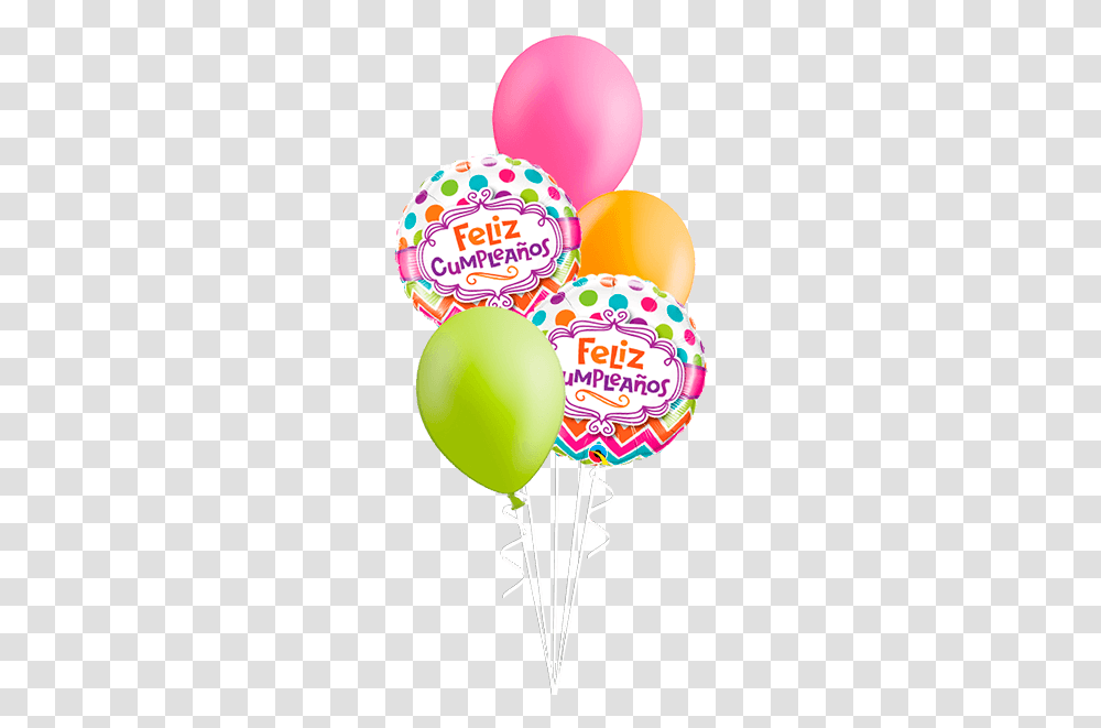 Bouquet De Globos Feliz Chevron Party Supply, Balloon Transparent Png