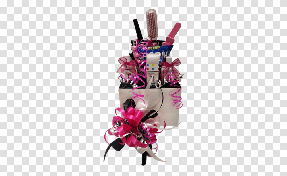 Bouquet, Gift, Birthday Cake, Dessert, Food Transparent Png