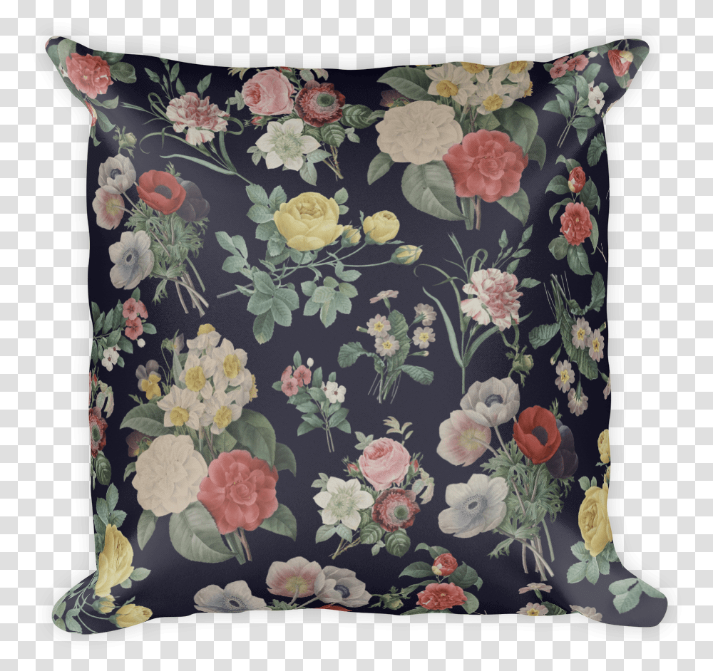 Bouquet Of Camellias Narcissus And Pansies, Pillow, Cushion, Rug Transparent Png