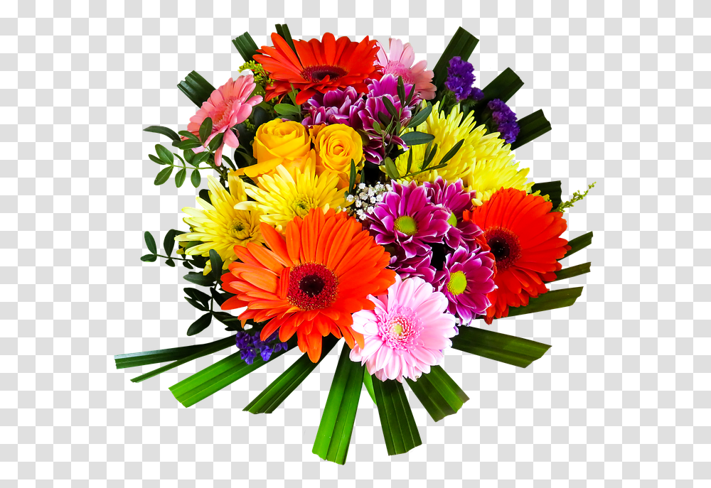 Bouquet Of Flowers Clipart Flower Bokeh, Plant, Blossom, Flower Bouquet, Flower Arrangement Transparent Png