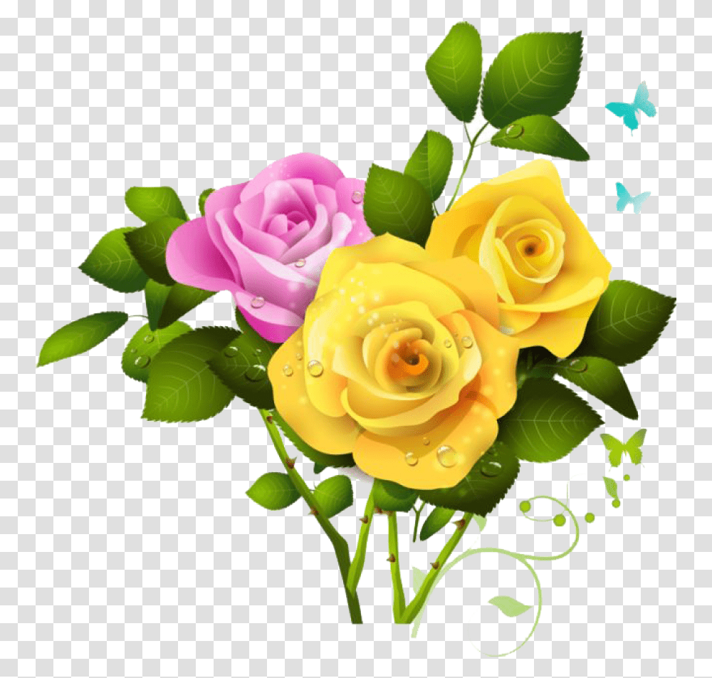 Bouquet Of Flowers Image Yellow Roses Clipart, Plant, Blossom, Floral Design Transparent Png