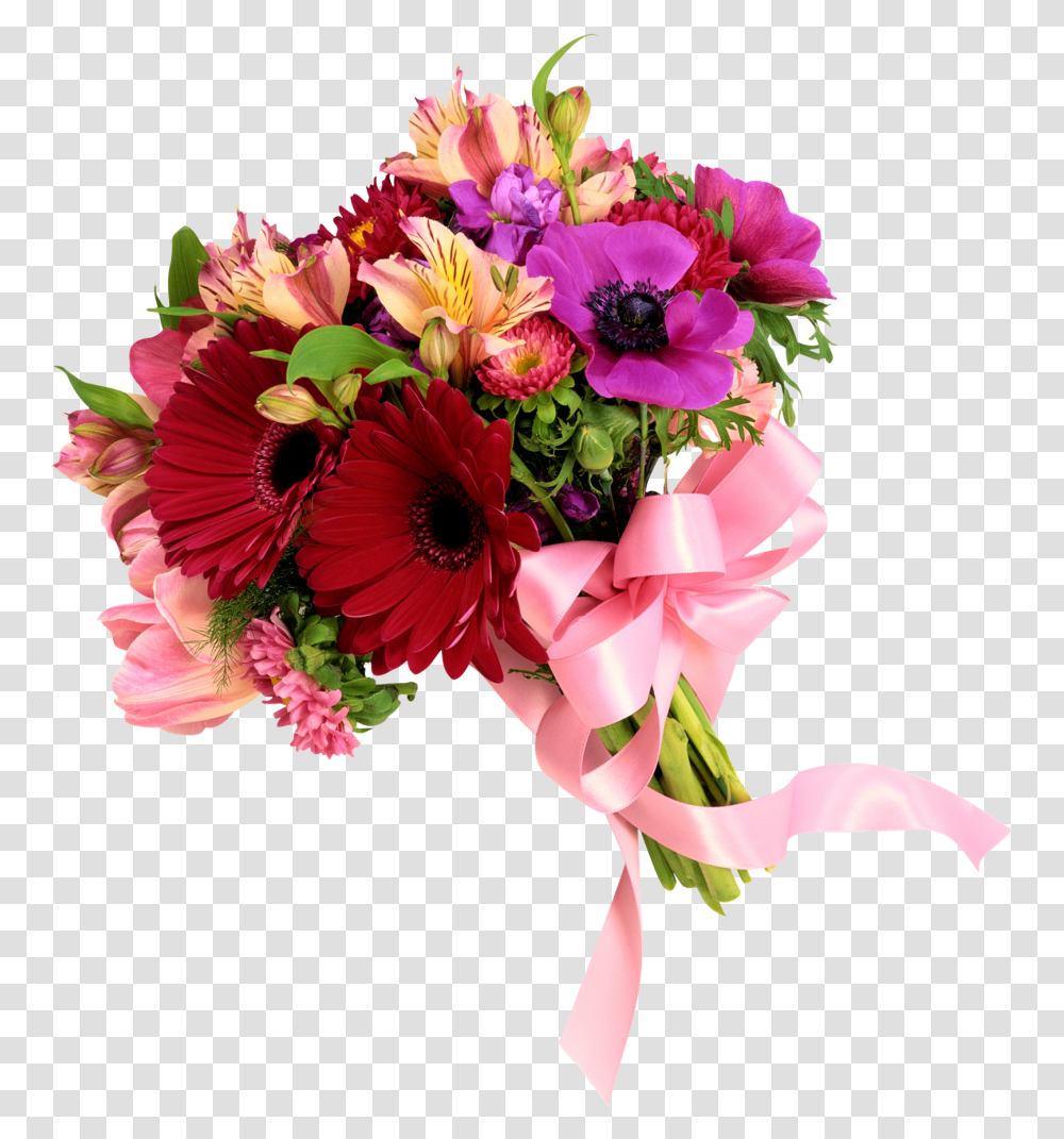 Bouquet Of Flowers In Birthday Flower Bokeh, Plant, Blossom, Floral Design, Pattern Transparent Png