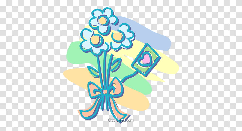 Bouquet Of Flowers Royalty Free Vector Clip Art Illustration, Floral Design, Pattern Transparent Png