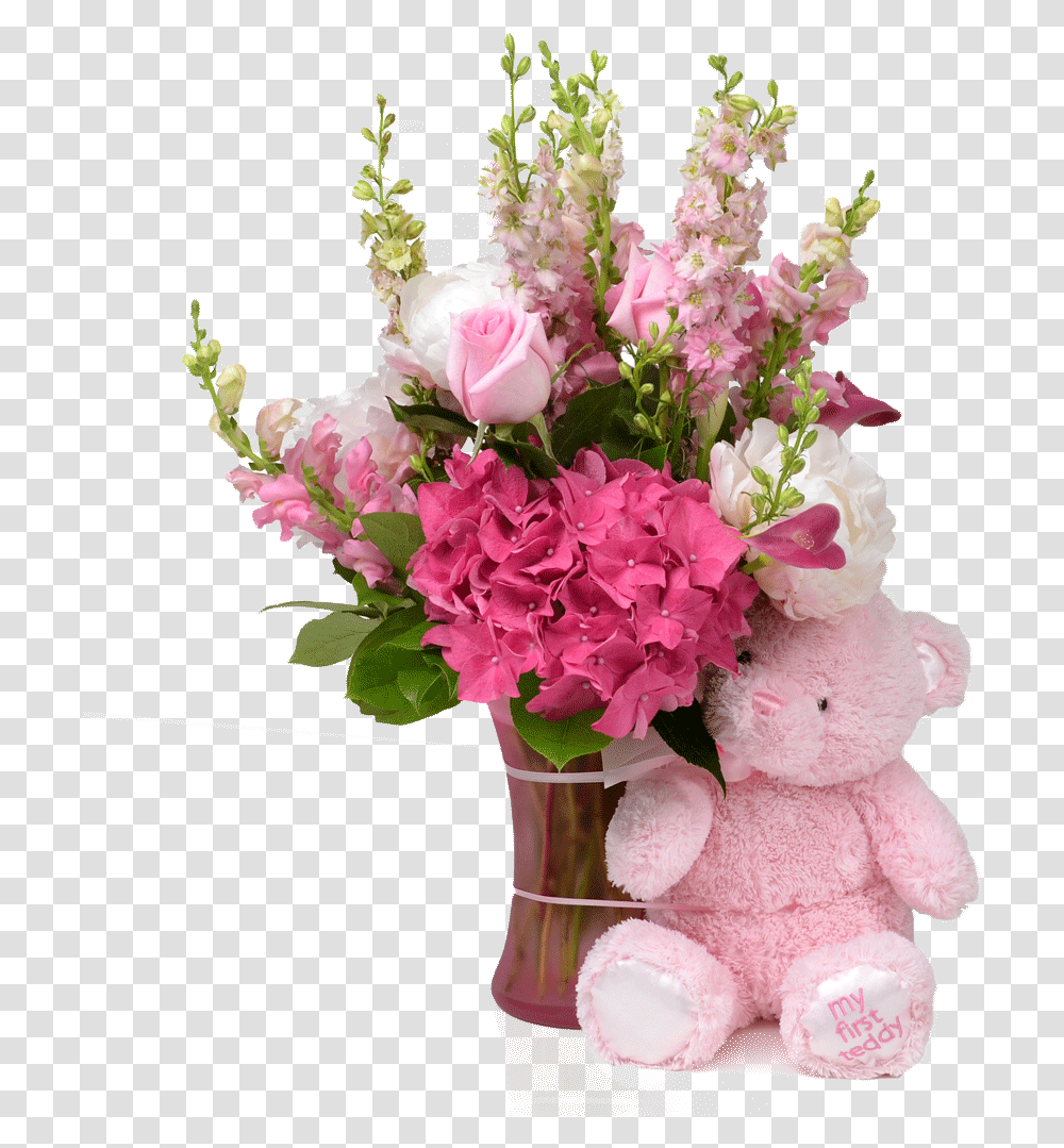 Bouquet Of Pink Flowers Flower Bouquet, Plant, Blossom, Flower Arrangement, Wedding Cake Transparent Png