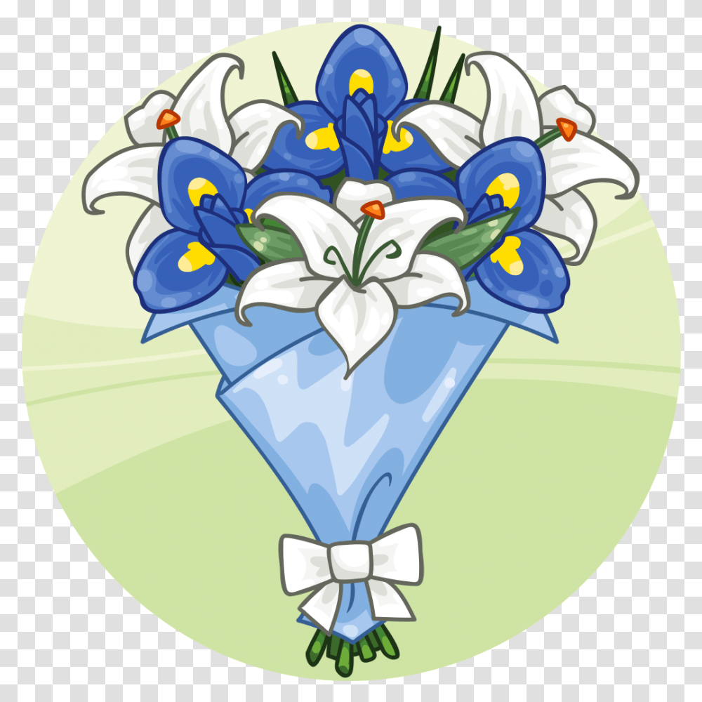 Bouquet Pale Blue Bouquet Iris, Plant, Flower, Blossom, Flower Bouquet Transparent Png