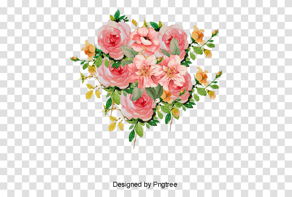 Bouquet Vector Hand Drawn Floral Buque Flores Desenho, Floral Design, Pattern Transparent Png