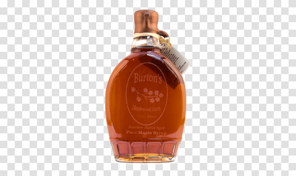 Bourbon Barrel Aged Glass Bottle, Syrup, Seasoning, Food, Honey Transparent Png