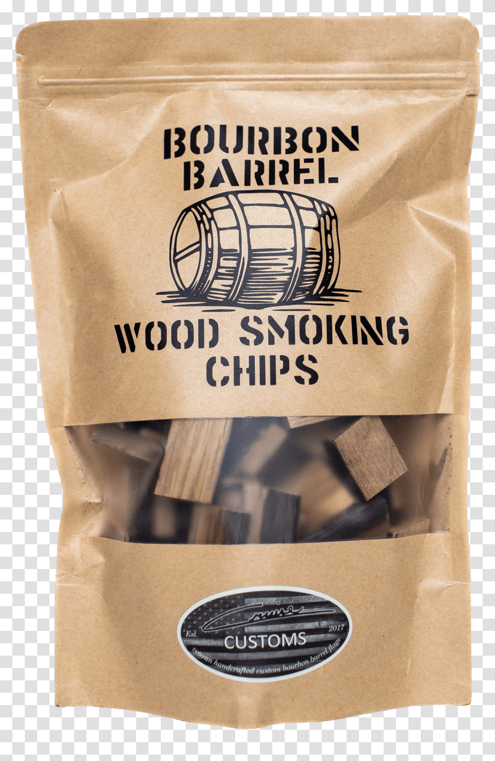 Bourbon Barrel Wood Chips Packaging And Labeling, Flour, Powder, Food, Bag Transparent Png