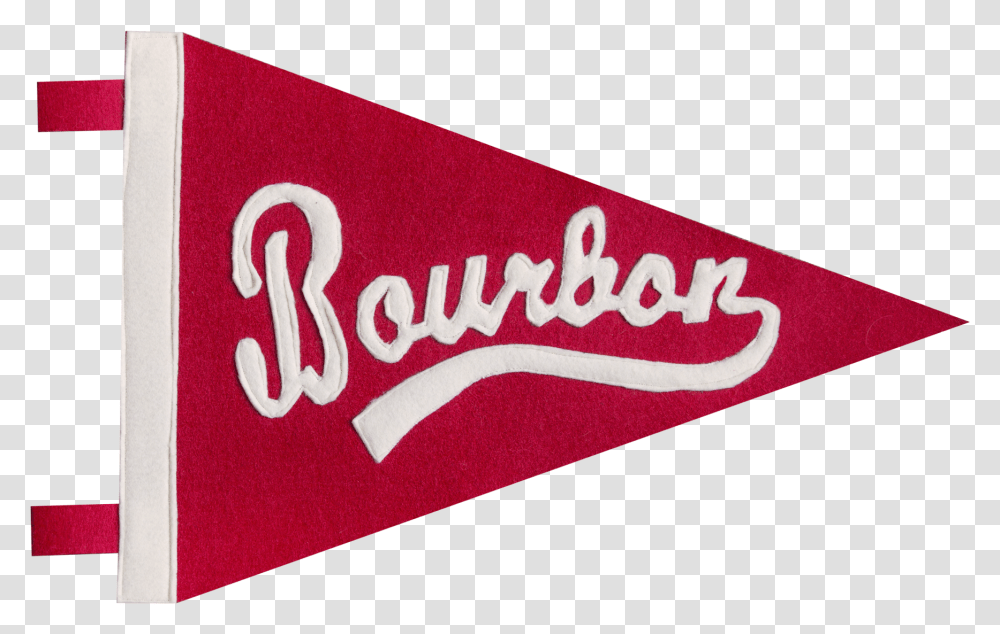 Bourbon Team Pennant Download Calligraphy, Word, Logo Transparent Png
