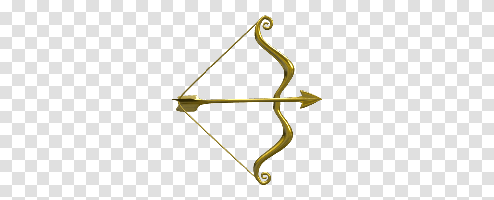 Bow And Arrow Bow And Arrow 3d Designs, Bronze Transparent Png