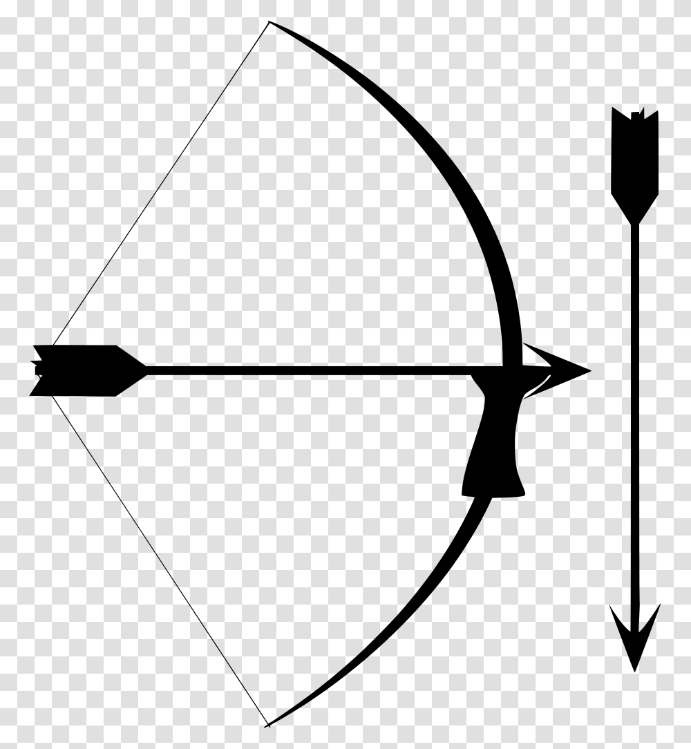 Bow And Arrow Clipart, Gray, World Of Warcraft Transparent Png
