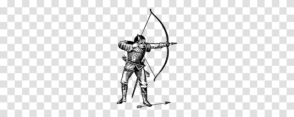 Bow And Arrow Drawing Green Arrow Archery, Gray, World Of Warcraft Transparent Png