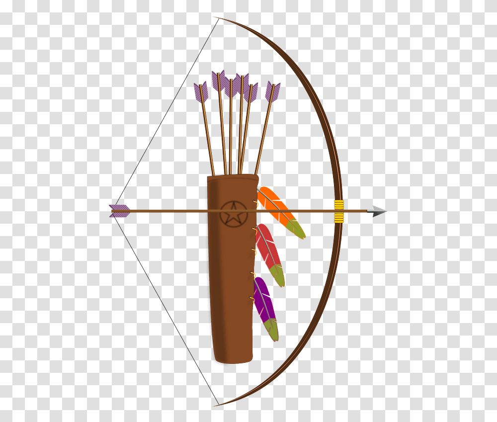 Bow Arrow And Quiver Clipart Free Download Quiver And A Bow, Symbol Transparent Png