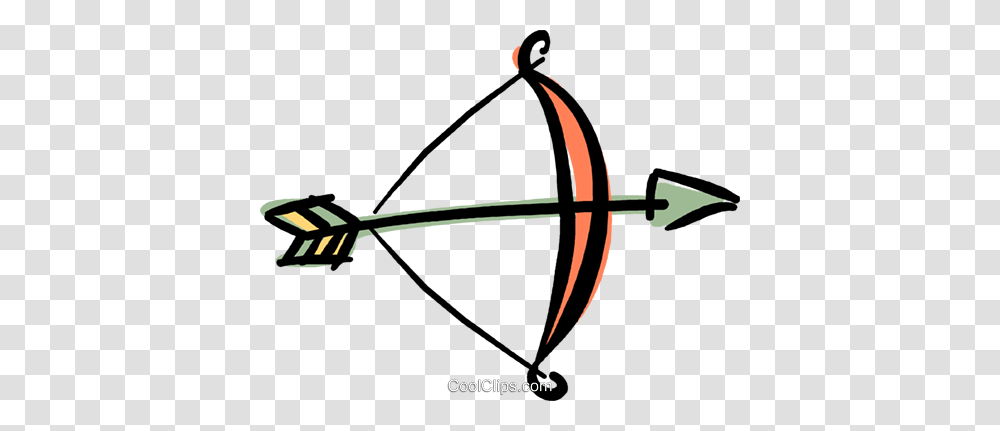 Bow Arrow Royalty Free Vector Clip Art Illustration, Archery, Sport, Sports Transparent Png