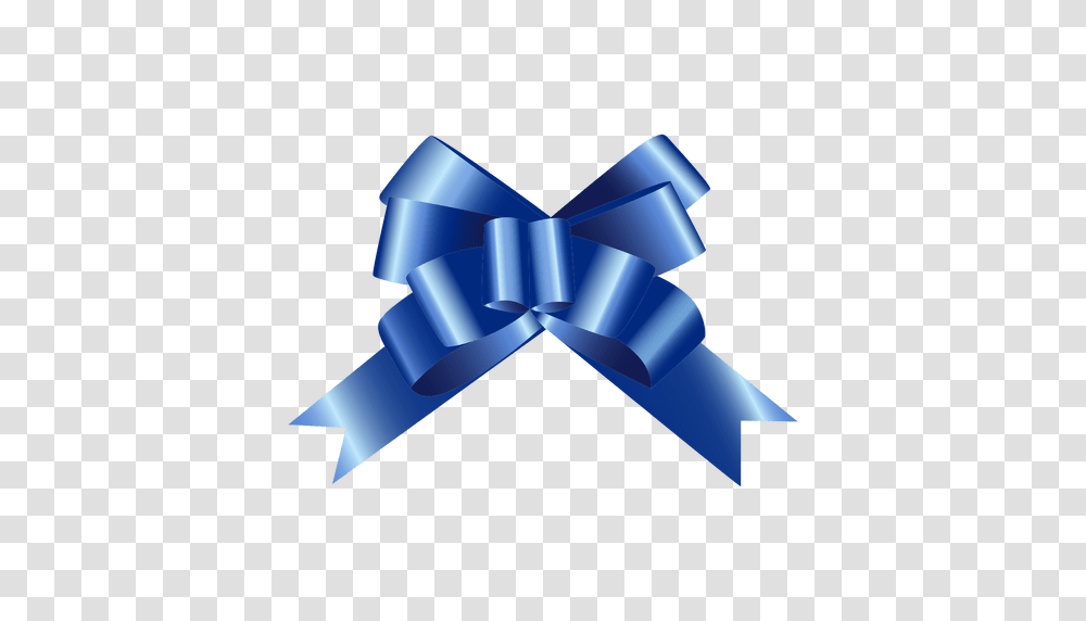 Bow Blue, Paper, Tie Transparent Png