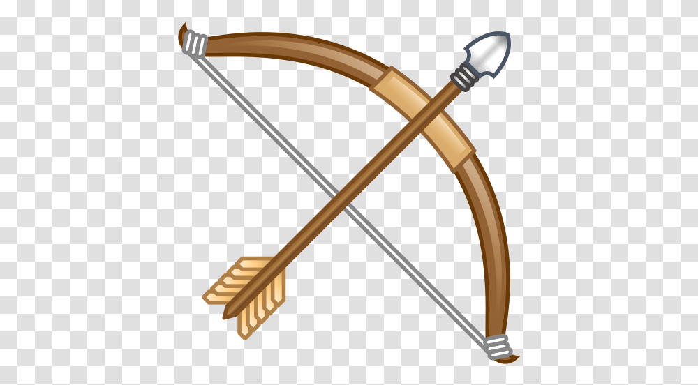 Bow Emoji Clipart Bow And Arrow Emoji, Symbol, Weapon, Weaponry Transparent Png