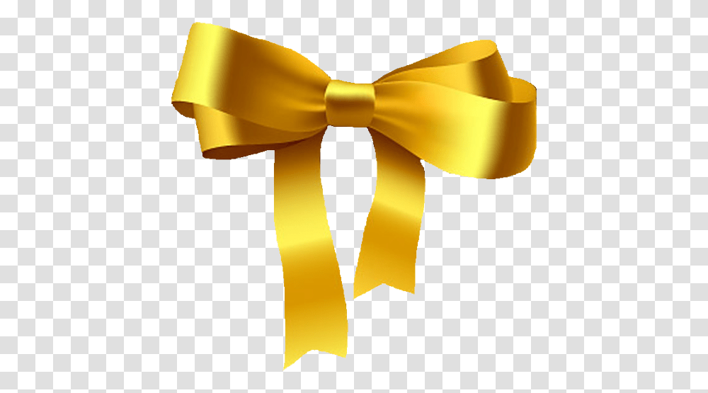 Bow Gold Ribbon, Tie, Accessories, Accessory, Necktie Transparent Png