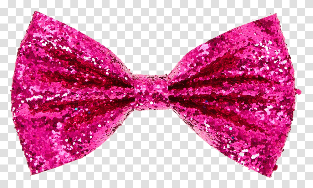Bow Image Pink Glitter Bow Tie, Accessories, Accessory, Necktie, Purple Transparent Png