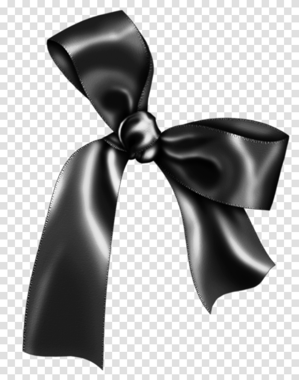 Bow Lazo Ribbon Cinta Black Negro Dark Oscuro Liston Negro De Luto, Machine, Tie, Accessories, Accessory Transparent Png