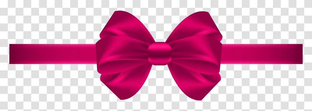 Bow Pink Clip, Purple, Daisy Transparent Png