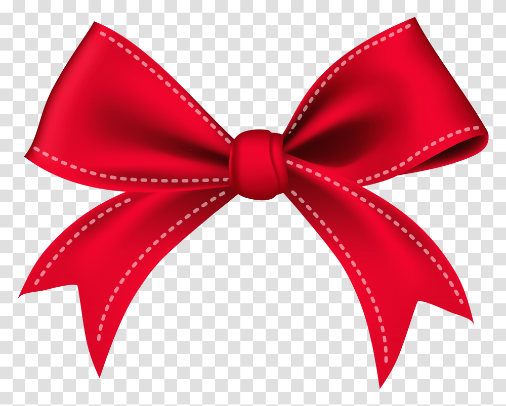 Bow Red Clip Art, Gift Transparent Png