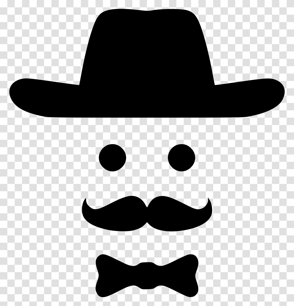 Bow Smile Fashion Hipster Man Portable Network Graphics, Mustache, Stencil, Hat Transparent Png