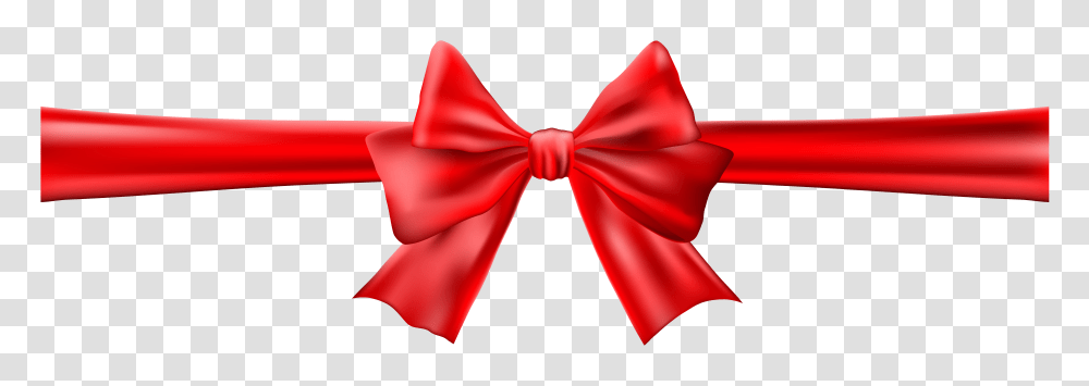 Bow With Ribbon Red Clip Art, Flower, Plant, Blossom, Tie Transparent Png