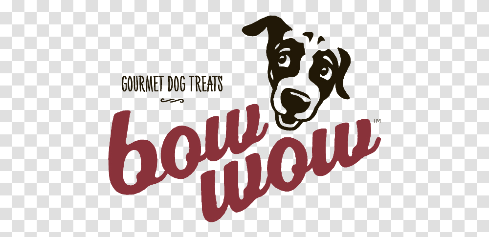 Bow Wow Gourmet Dog Treats Are Healthy Bow Wow Dog Treats, Text, Alphabet, Word, Label Transparent Png